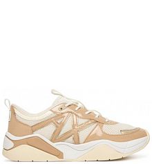 Sneakersy Armani Exchange beżowe damskie 
