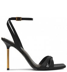 Sandały na szpilce Eva Minge czarne 