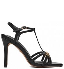 Sandały na szpilce Nine West czarne 