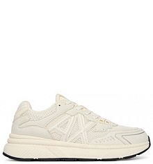 Sneakersy Armani Exchange kremowe męskie 