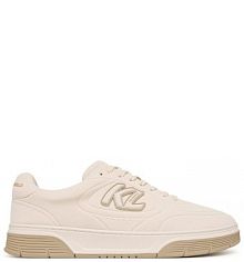 Sneakersy KARL LAGERFELD kremowe męskie 