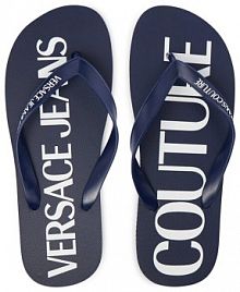 Japonki Versace Jeans Couture granatowe męskie 