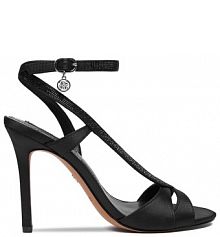 Sandały na szpilce Nine West czarne 