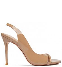 Sandały na szpilce Eva Minge beżowe 