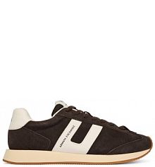 Sneakersy Armani Exchange brązowe męskie 