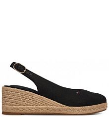 Espadryle Tommy Hilfiger czarne damskie 