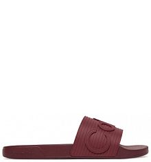 Klapki Calvin Klein bordowy męskie 