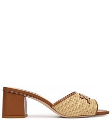 Klapki KARL LAGERFELD brązowe damskie 