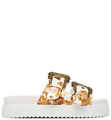 Klapki Versace Jeans Couture złote damskie 