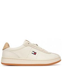 Sneakersy Tommy Jeans kremowe damskie 