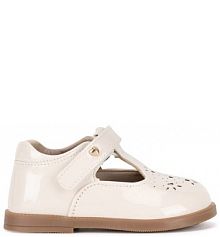 Półbuty Nelli Blu beżowe dziecięce 