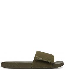 Klapki Calvin Klein zielone męskie 