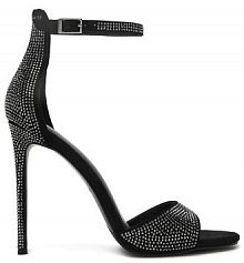 Sandały na szpilce Eva Minge czarne 