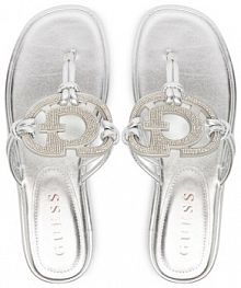 Japonki Guess srebrne damskie 