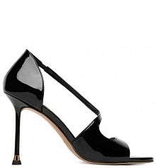 Sandały na szpilce Eva Minge czarne 