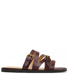 Klapki Guess bordowy damskie 