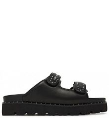 Klapki KARL LAGERFELD czarne damskie 