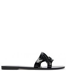 Klapki KARL LAGERFELD czarne damskie 