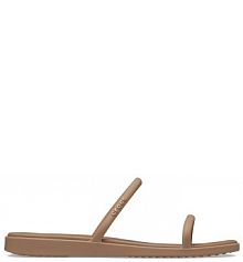 Klapki Crocs brązowe damskie 