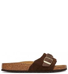 Klapki Birkenstock brązowe damskie 