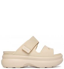 Klapki Crocs beżowe damskie 
