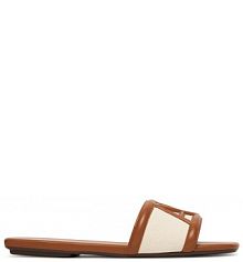 Klapki Armani Exchange brązowe damskie 