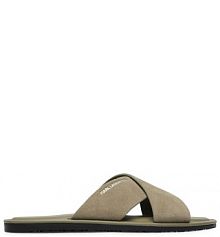 Klapki KARL LAGERFELD szare męskie 