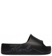 Klapki KARL LAGERFELD czarne damskie 