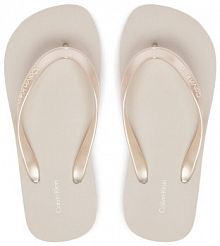 Japonki Calvin Klein srebrne damskie 