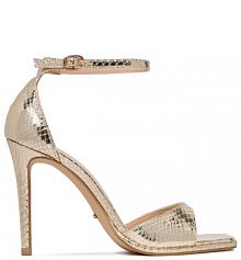 Sandały na szpilce DeeZee złote 