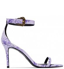 Sandały na szpilce Versace Jeans Couture fioletowe 