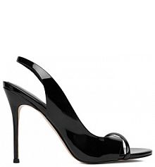 Sandały na szpilce Eva Minge czarne 