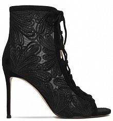 Botki na szpilce Eva Minge czarne 