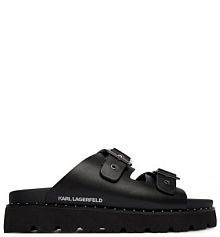 Klapki KARL LAGERFELD czarne damskie 