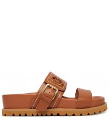 Klapki Liu Jo brązowe damskie 