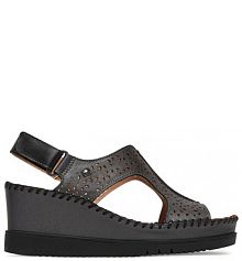 Sandały na koturnie Pikolinos brązowe 