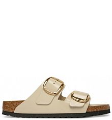 Klapki Birkenstock beżowe damskie 