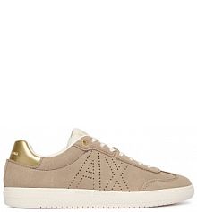 Sneakersy Armani Exchange beżowe damskie 