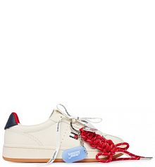 Sneakersy Tommy Jeans kremowe damskie 