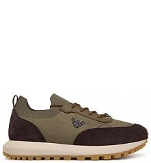 Sneakersy Emporio Armani zielone męskie 