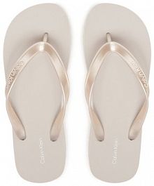 Japonki Calvin Klein srebrne damskie 