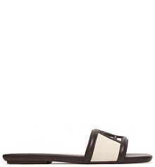 Klapki Armani Exchange brązowe damskie 