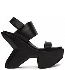 Sandały na koturnie United Nude czarne 