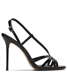 Sandały na szpilce Eva Minge czarne 