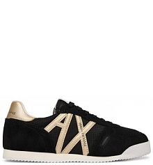 Sneakersy Armani Exchange czarne damskie 