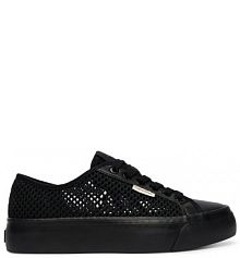 Sneakersy Calvin Klein czarne damskie 