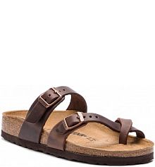 Japonki Birkenstock brązowe damskie 