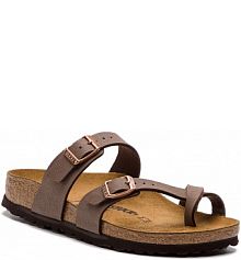 Japonki Birkenstock brązowe damskie 