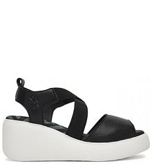 Sandały na koturnie Fly London czarne 