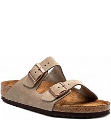 Klapki Birkenstock szare męskie 